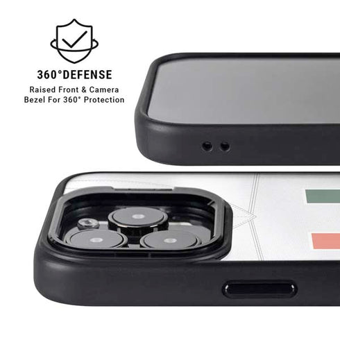 University of Miami White Jersey iPhone 14 Pro Kickstand Case